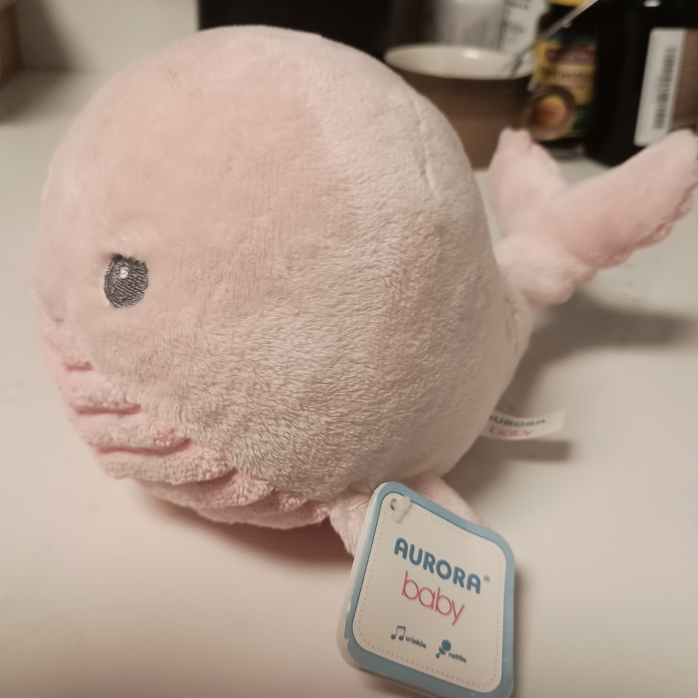 Aurora Baby Pink Plush Whale